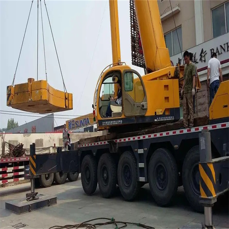 锦屏当地吊车出租|机器吊装|75吨|工厂搬迁服务